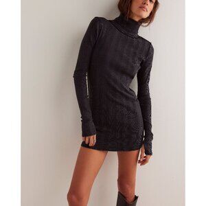 NWT FREE PEOPLE We The Free Brynn Turtleneck / Black XS